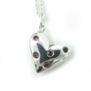 TIFFANY Vintage Pink Heart Necklace